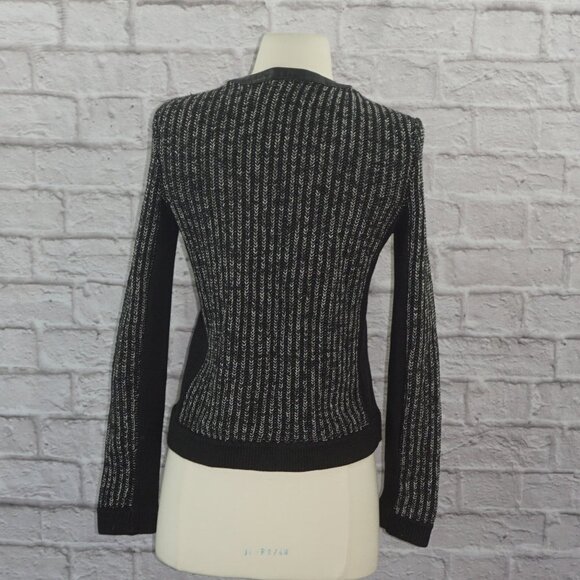 Rag & Bone Paula Tweed Leather Trim Zip Jacket XS - Picture 5 of 9